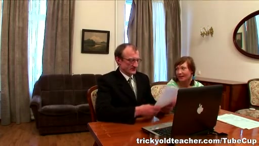 Sexy rides her teacher's fuck stick for an A