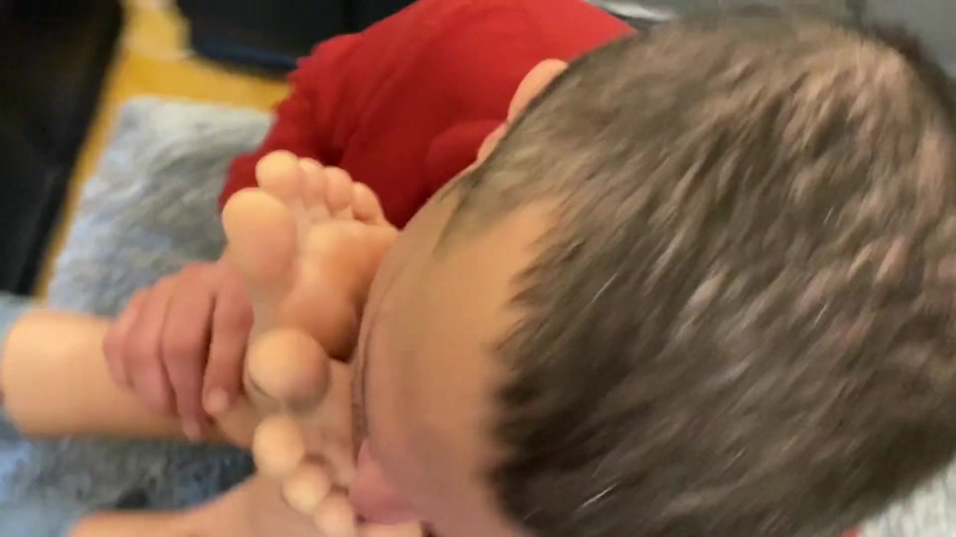 Master k stinky feet licking