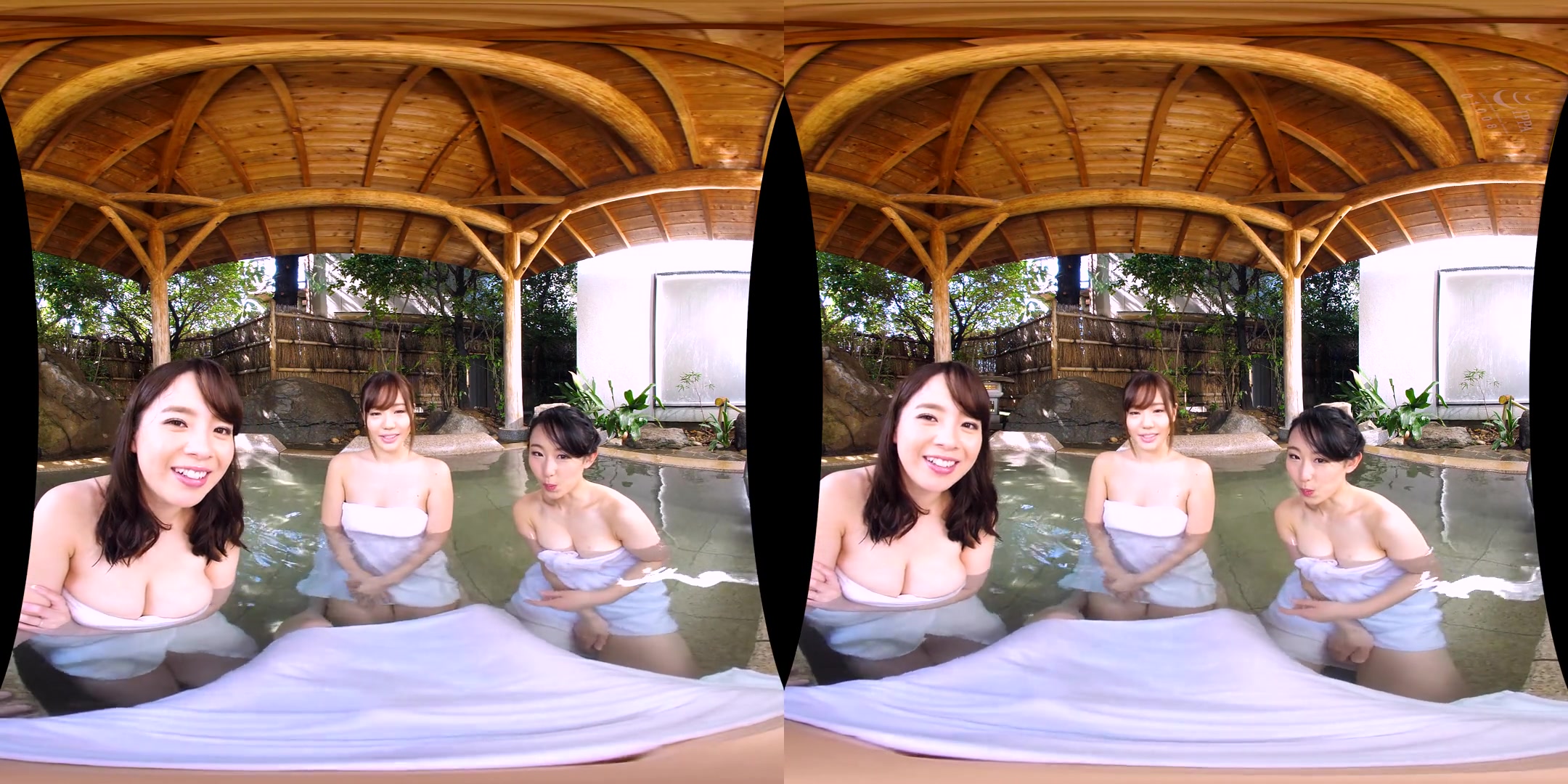 Sarina Kurokawa & Natsuko Mishima & Hotaru Mori in Sarina Kurokawa, Natsuko Mishima, and Hotaru Mori Busty Cheating Wives Mixed Bathing Harem 1 - TMAVR