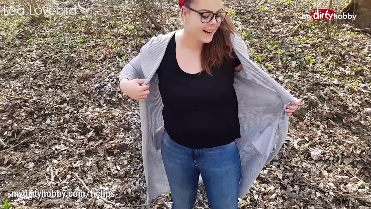 MyDirtyHobby - Big ass teen 18+ gets an outdoor creampie in the woods