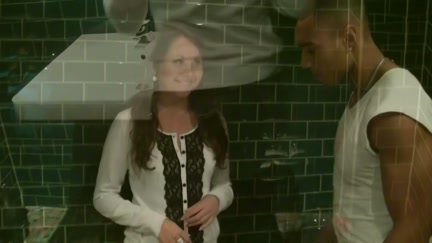 Hot gal does irrumation in front of everybody