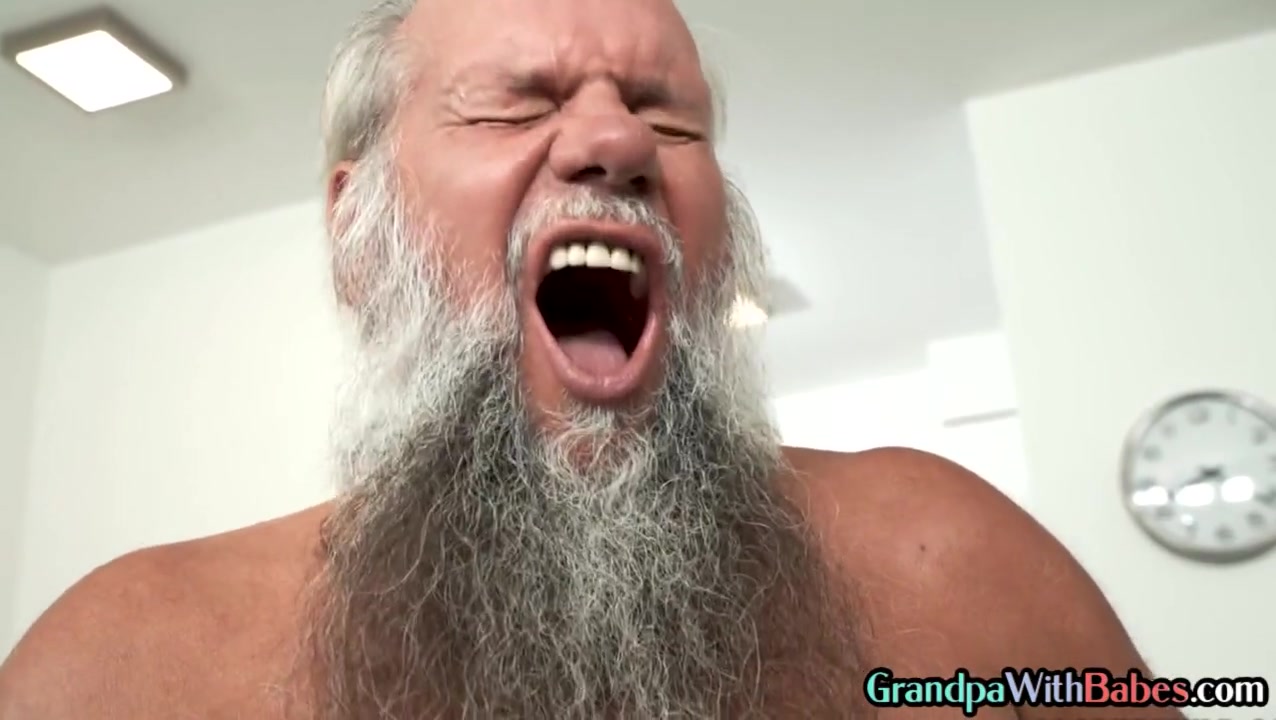 Old senior titsucking and fucking sweet sugarbabe