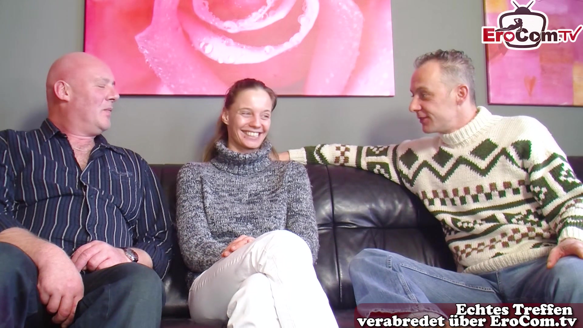 German teen 18+ girlfriend Iris Wipperfuerth sharing first time MMF amateur casting