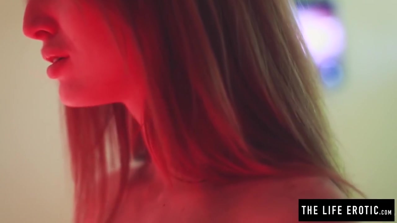 Shaved Redhead In Leather Masturbating To Big