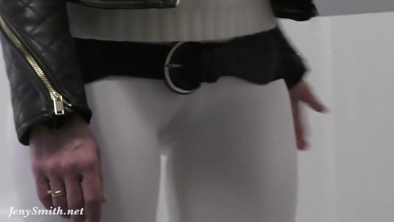 Jeny Smith camel toe white leggings