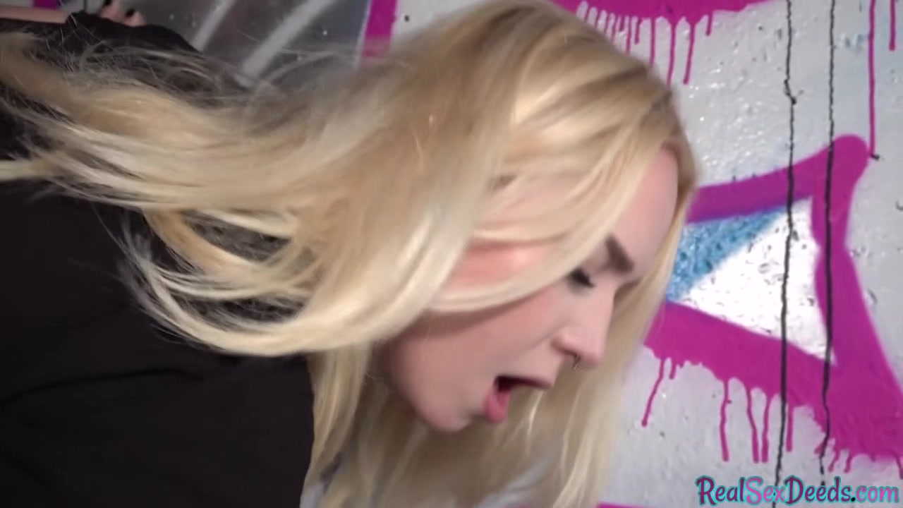 Big titted lady doggy styled outdoor in POV pussy fuck