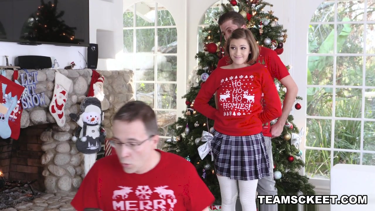 Riley Mae in Heathenous Family Holiday Card - FamilyStrokes
