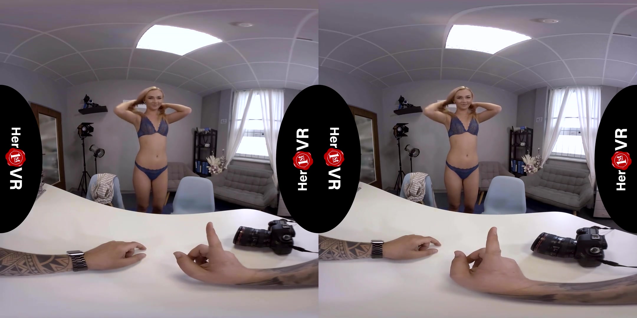Jenny Wild - VR Casting; Sexy Blonde Amateur First Timer