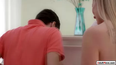 Busty piano teachers double Ds help a lot to nail the