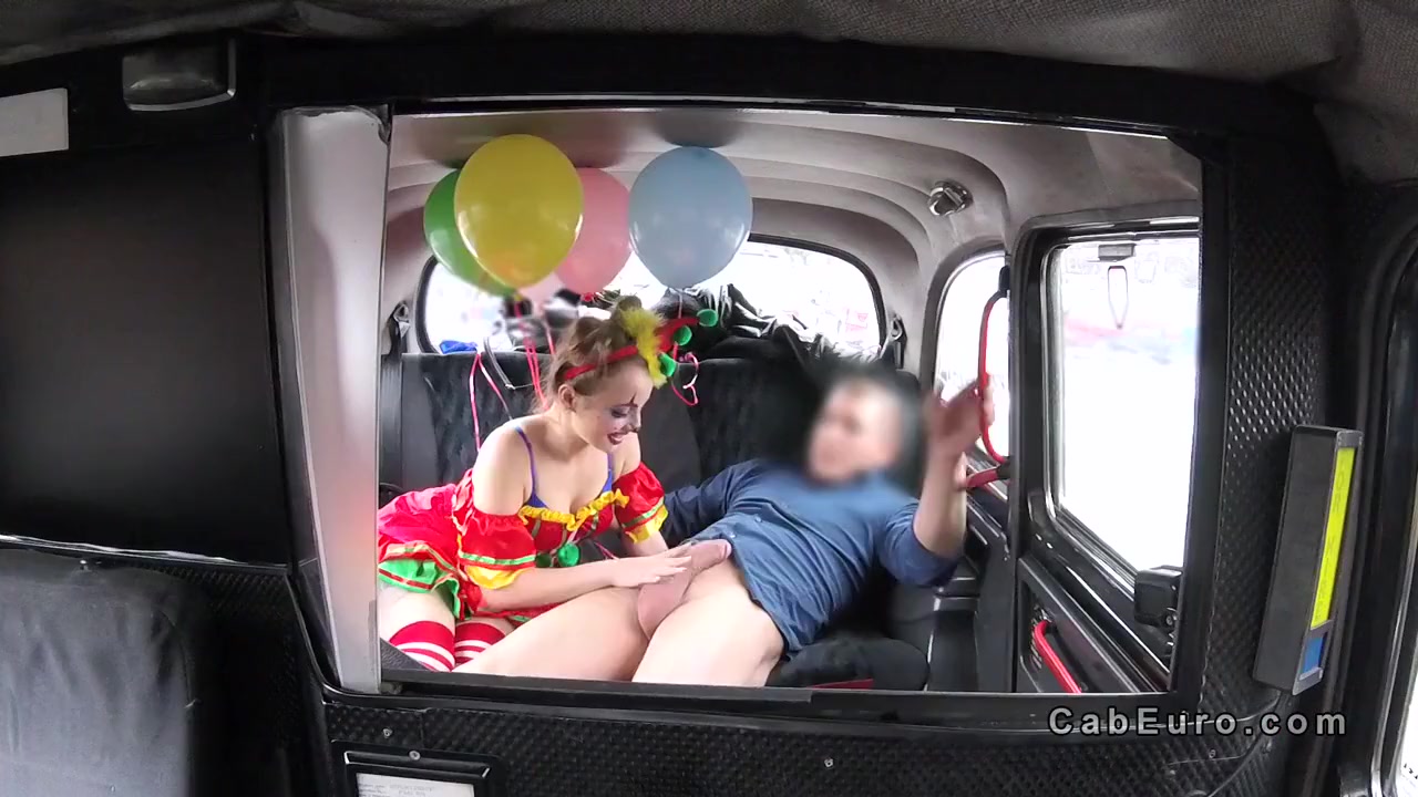 Hot Clown Got Pussy Banged In Cab