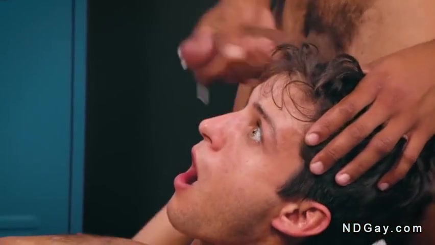 Jayden Marcos And Elliot Finn In Interracial Gay Threesome Anal Sex In Locker Room