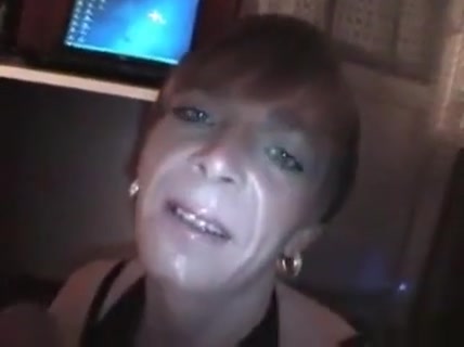 TransMaike beim Blasen