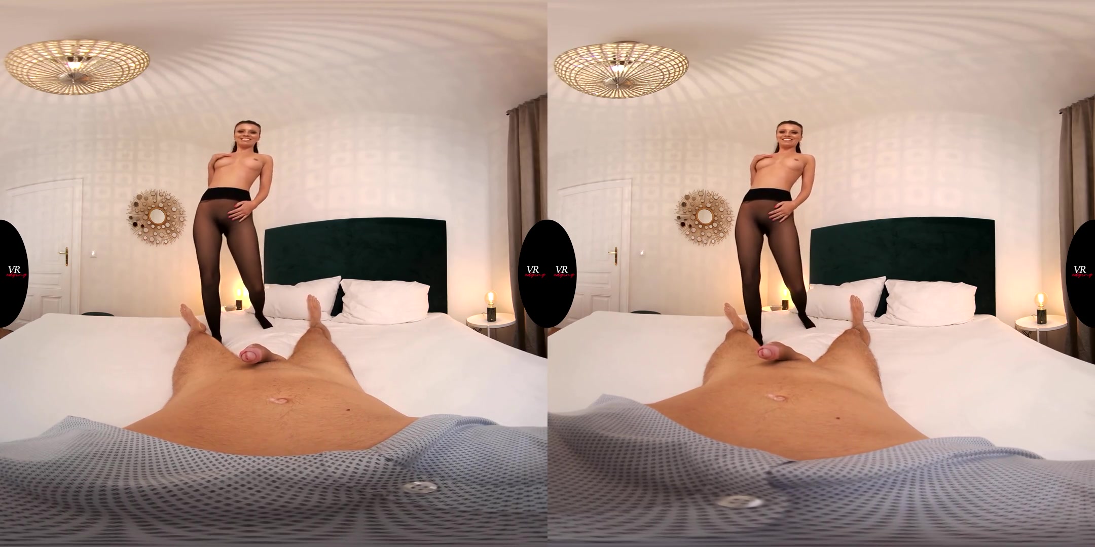 Sensual Blowjob - Pantyhose Blowjob Handjob - SexLikeReal