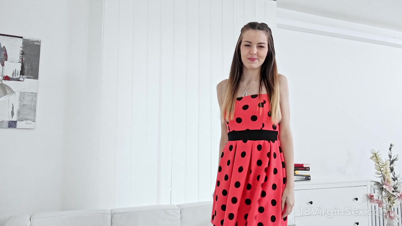Playful babe agrees to undress on camera