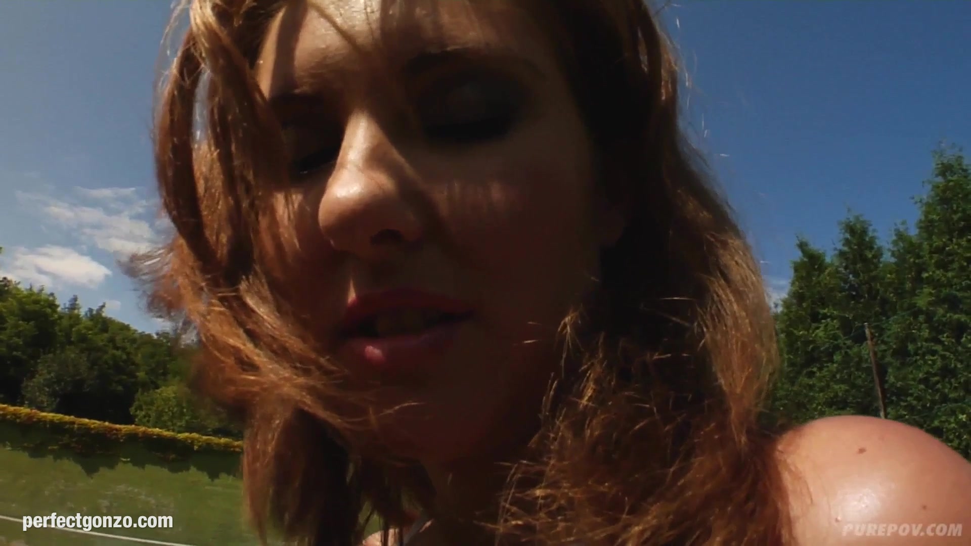 POV style gonzo sex scene with hot Jessica