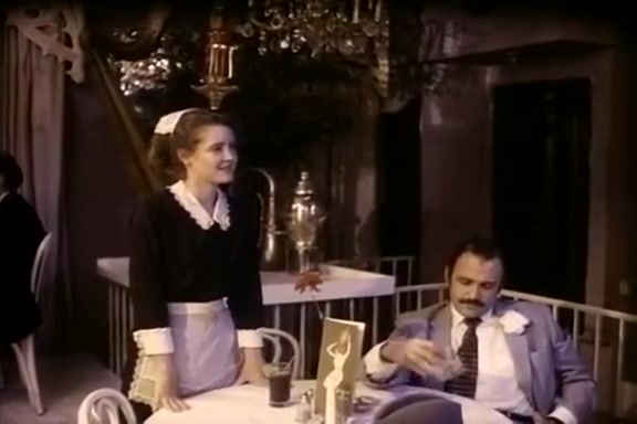 Hillary Summers, Robert Kerman in classic xxx video featuring a sexy waitress
