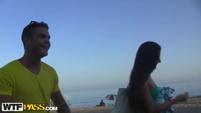 Steamy pickup fuck with a dark brown bombshell