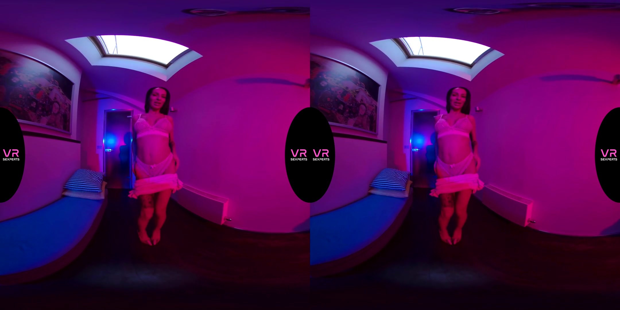 Under The Neon Lights - Horny Stripper Toying