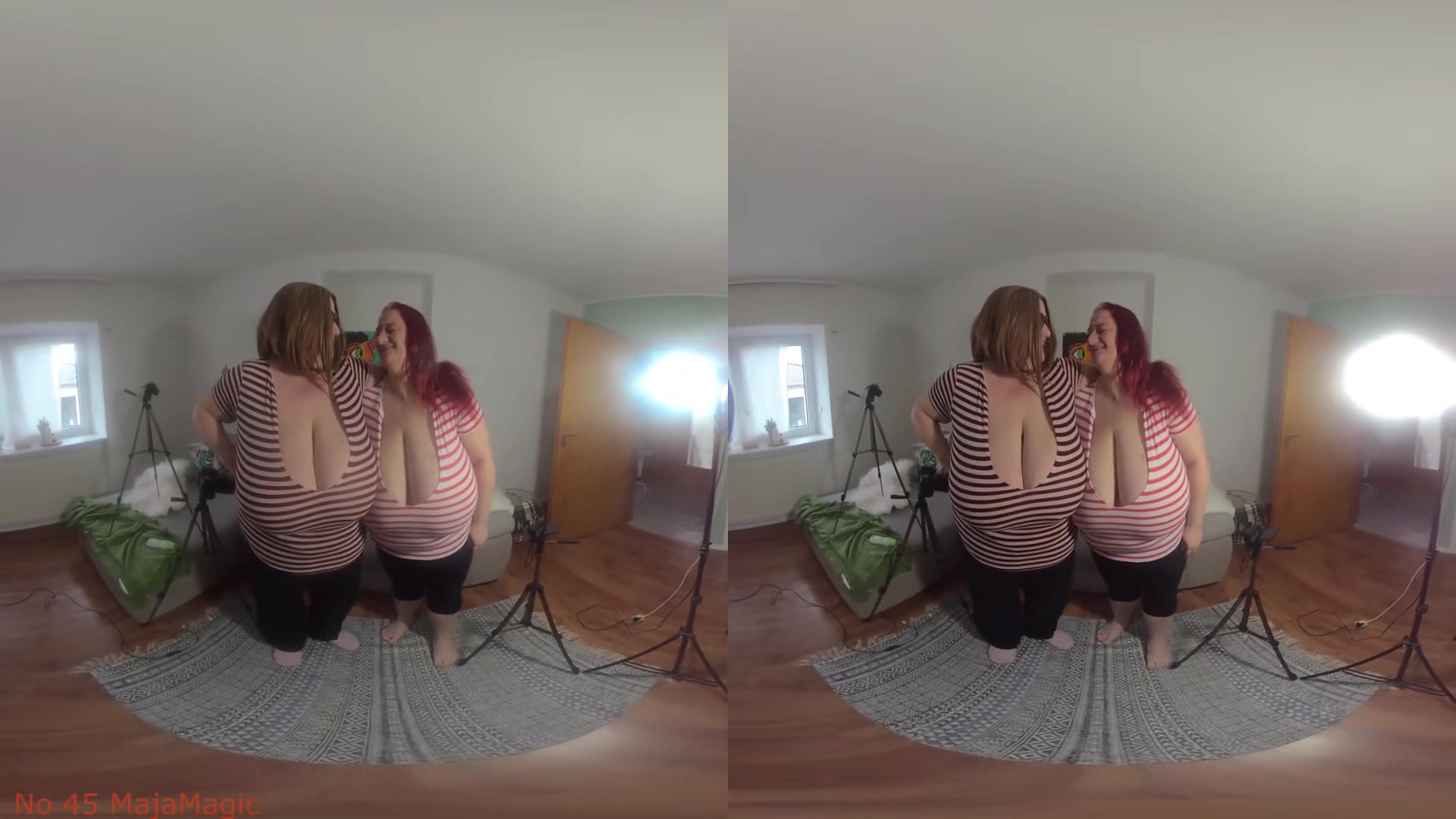 The Tittyfuck Competition: Maja versus Sunniva Round 2 - Who Will Win?; Huge Tits BBW Titfuck POV