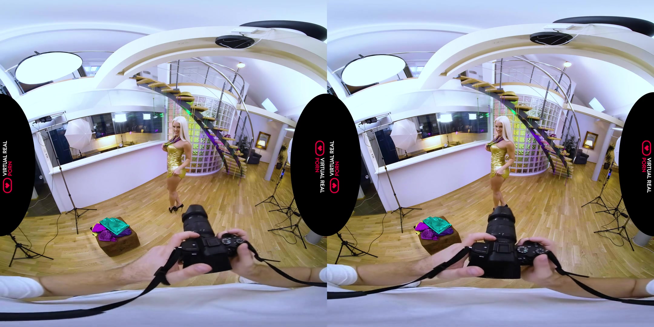 Mardi Gras Photoshoot - Big Tits Blonde Pornstar Anal POV VR