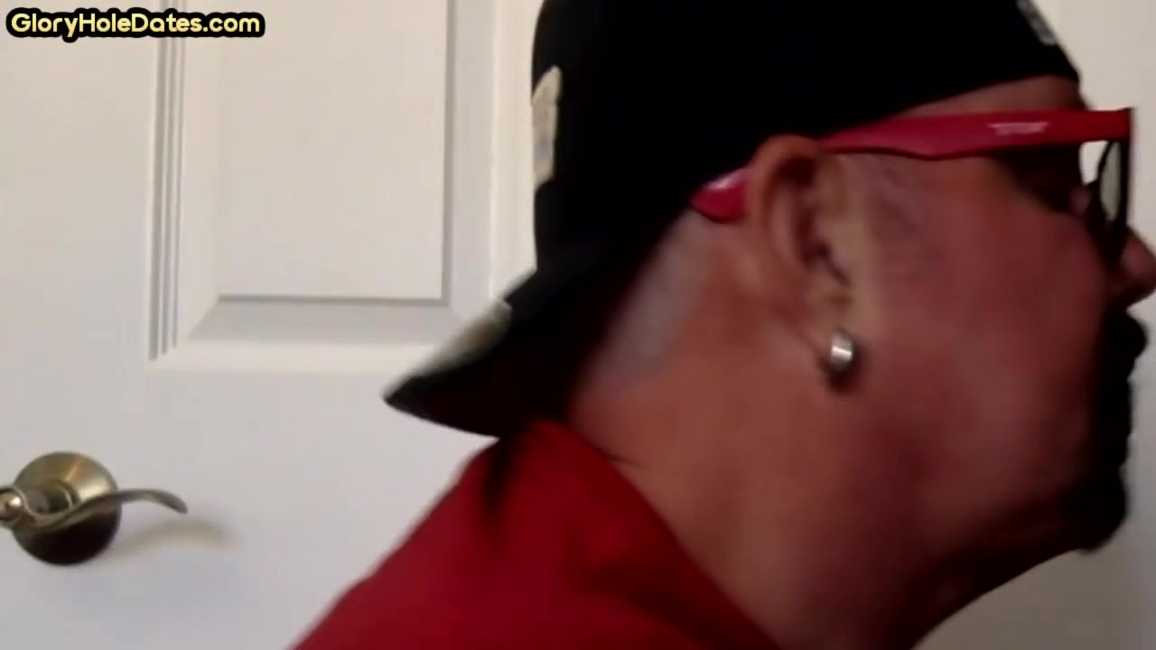 BJ gloryhole DILF sucks cock at his home with greedy mouth