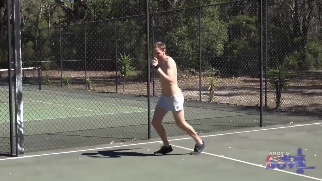 Australian Nick Bouncing On A Dick Outdoors