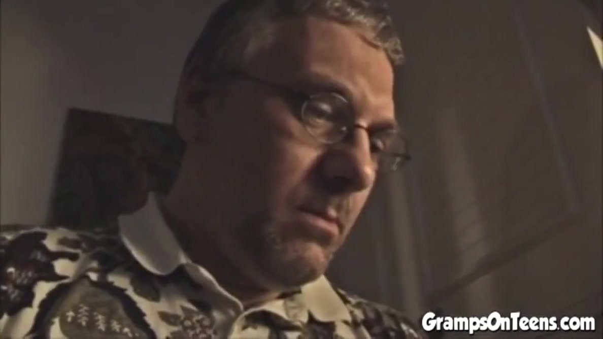 Chubby teen 18+ Fucks Pervy Grandpa After Handjob