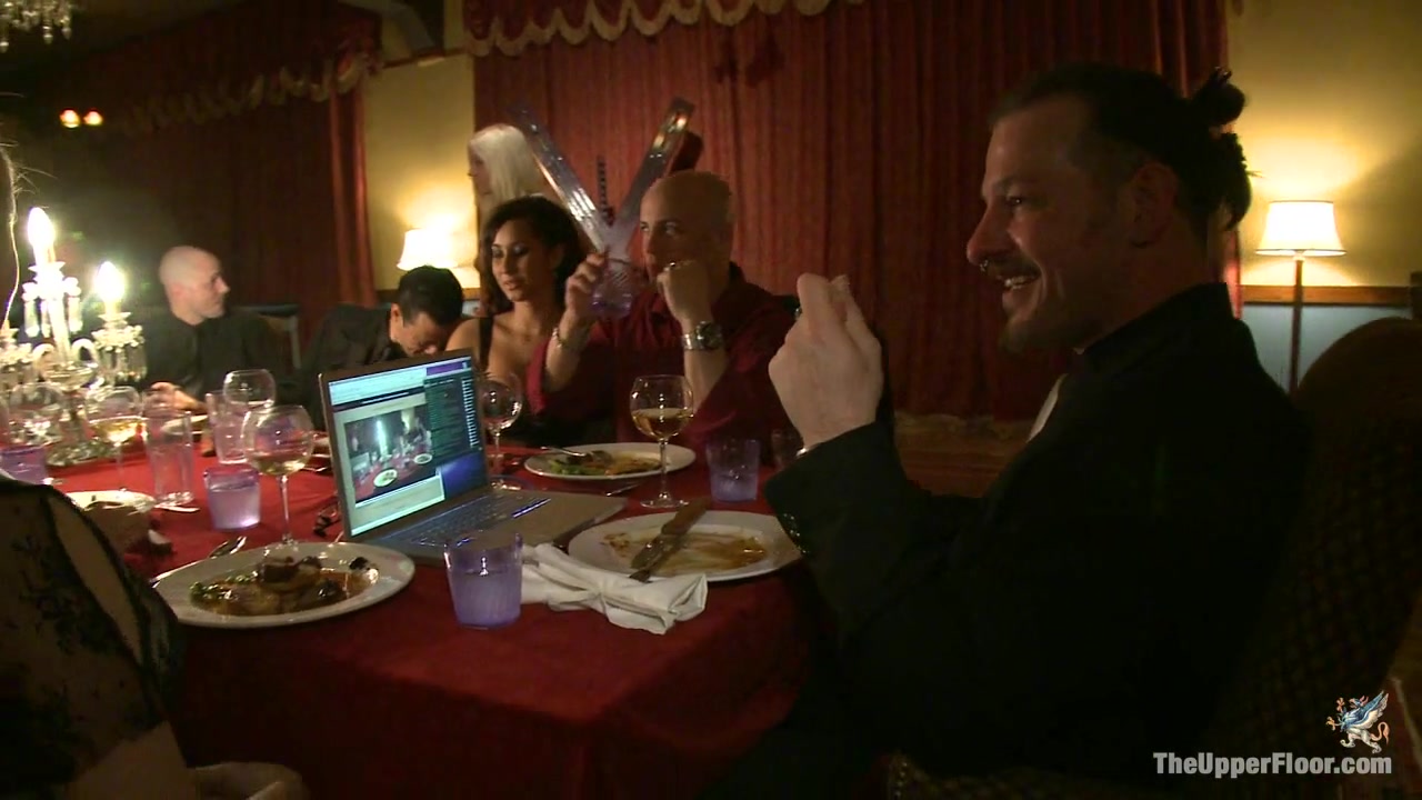 Cherry Torn Jessie Cox Kait Snow Holly Heart Maestro in Dom's Dinner Party - TheUpperFloor