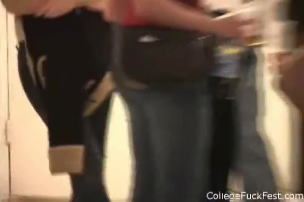 College Teen 18+ Doggystyled So Hard She Bumps Head