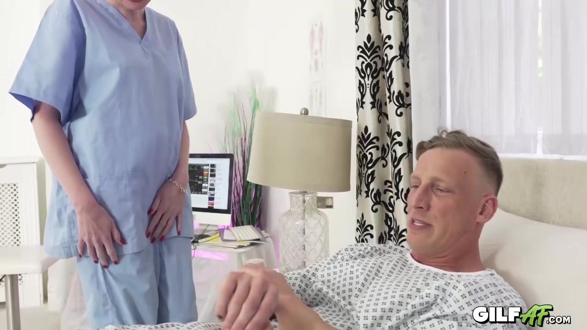 56 YO Granny Nurse Fucks patient