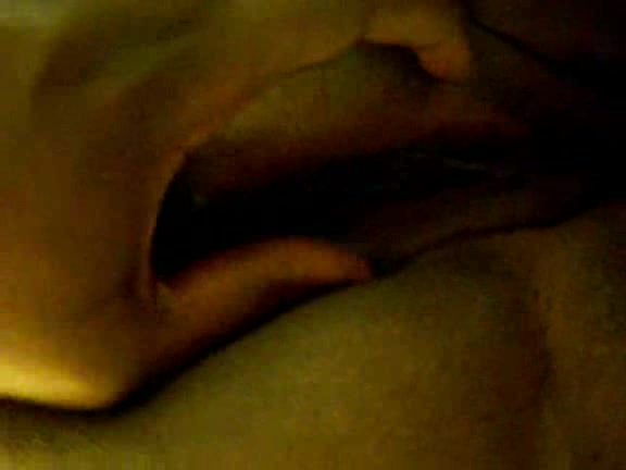 Pinkish interior of this big black cunt in the homemade clip