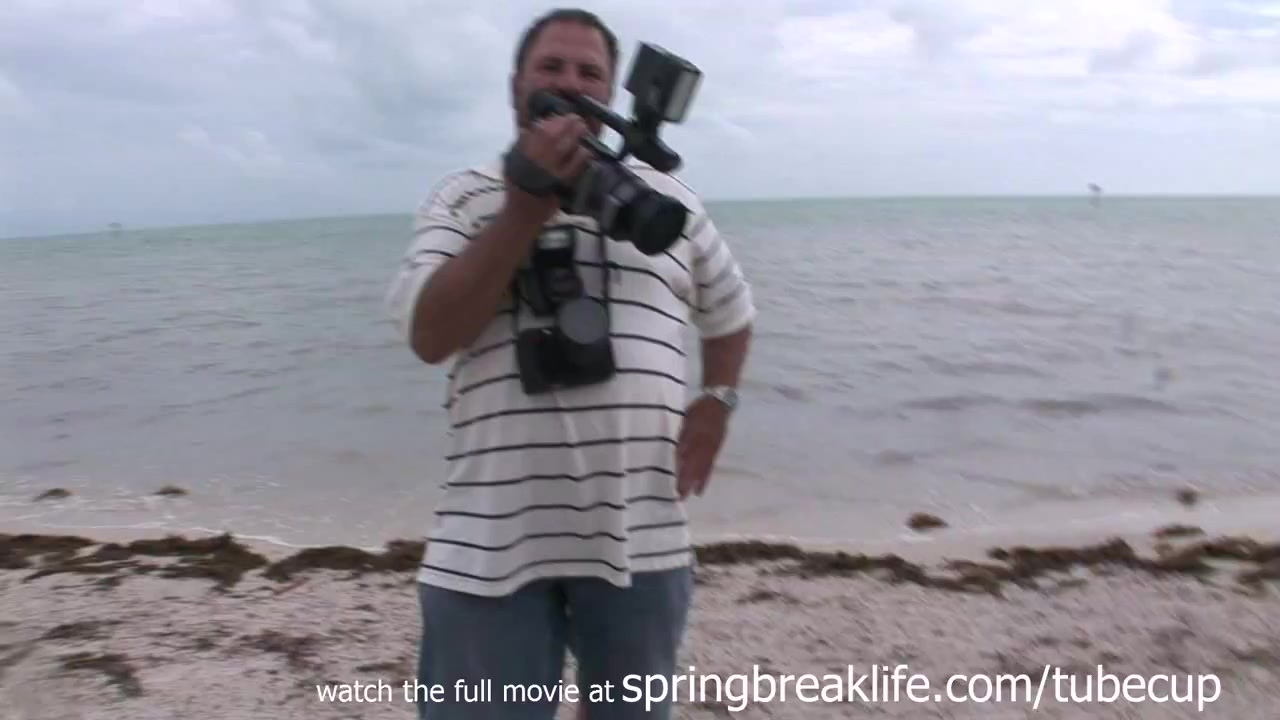 SpringBreakLife Video: Brunette Gets Naked On Beach