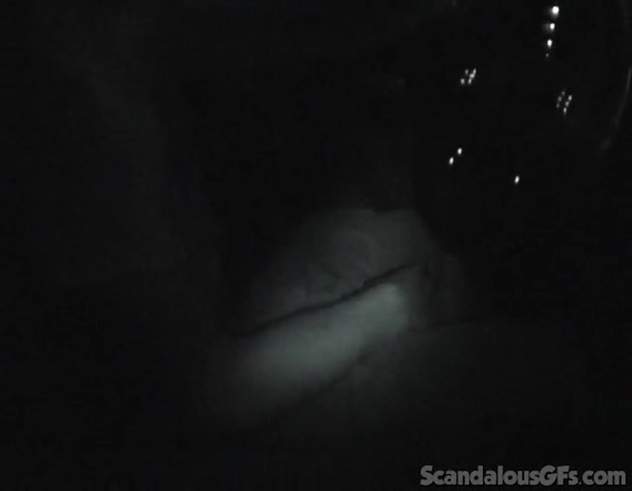 Naughty night vision BJ slut sucks dick