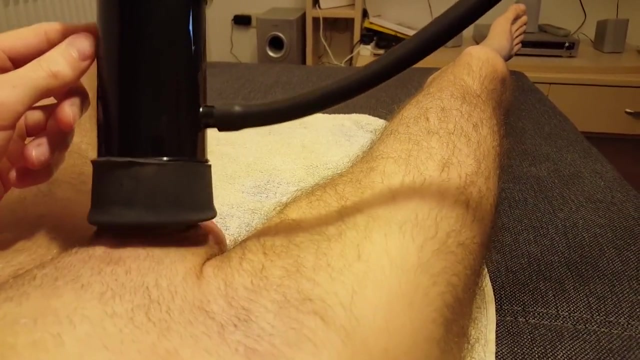 Milking My Cock With A Tremble Milking Machine
