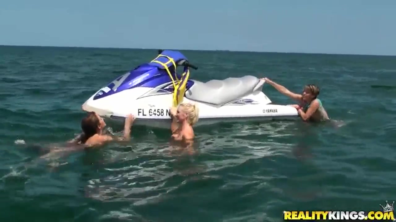 Lesbian dirty adventures at the beach and in the shower