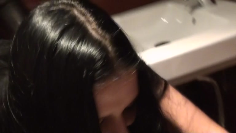 Risky sex in public restroom