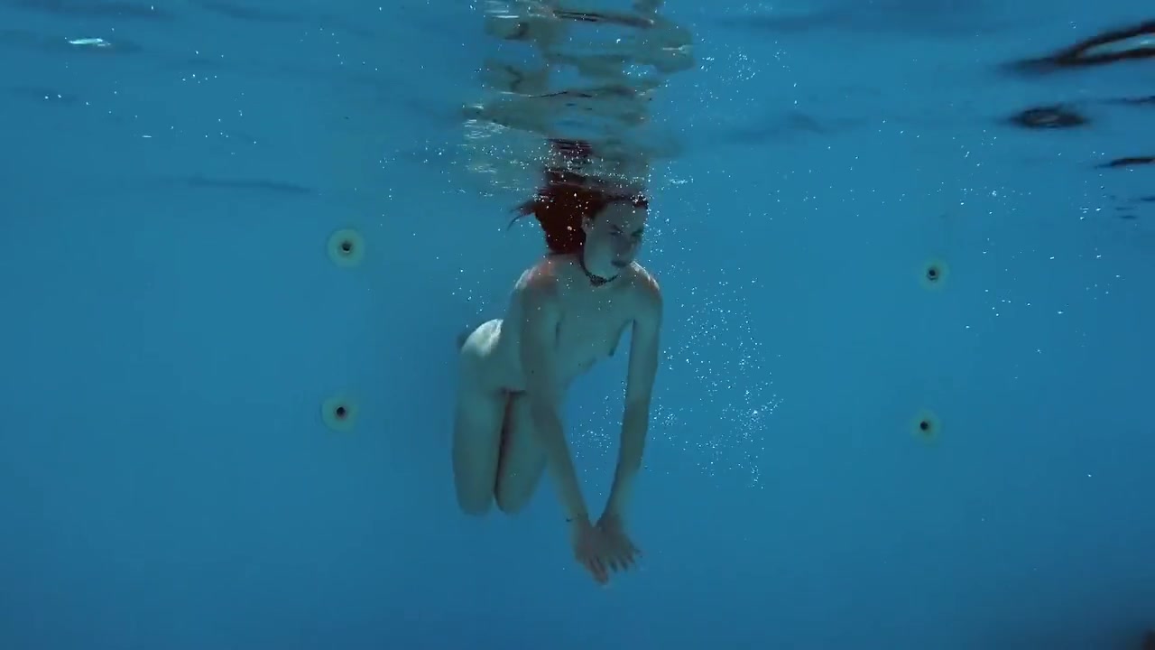 Fernanda Releve Pink Swimsuit Gymnast In The Pool