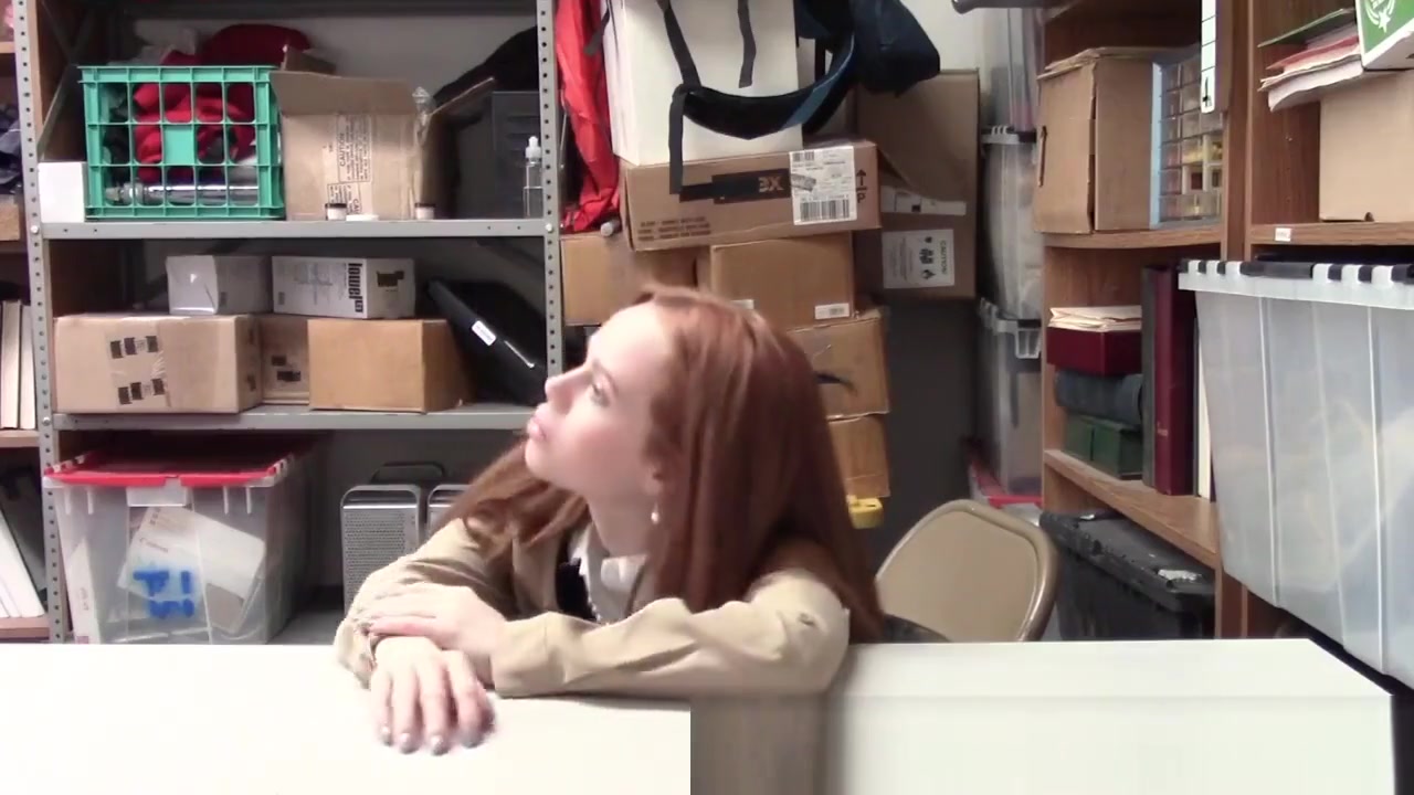 Redheaded teen 18+ shoplifter
