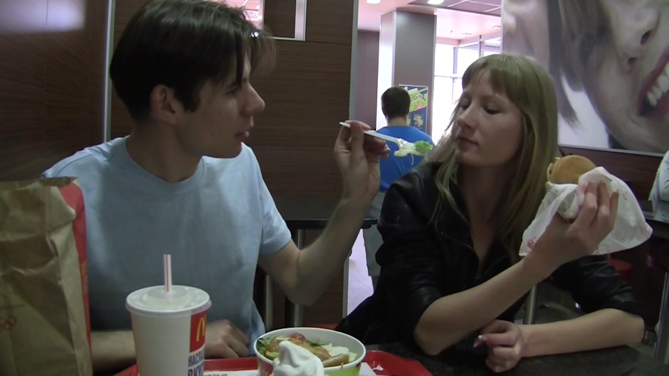 Hot chick Kayla enjoys having sex with a stranger