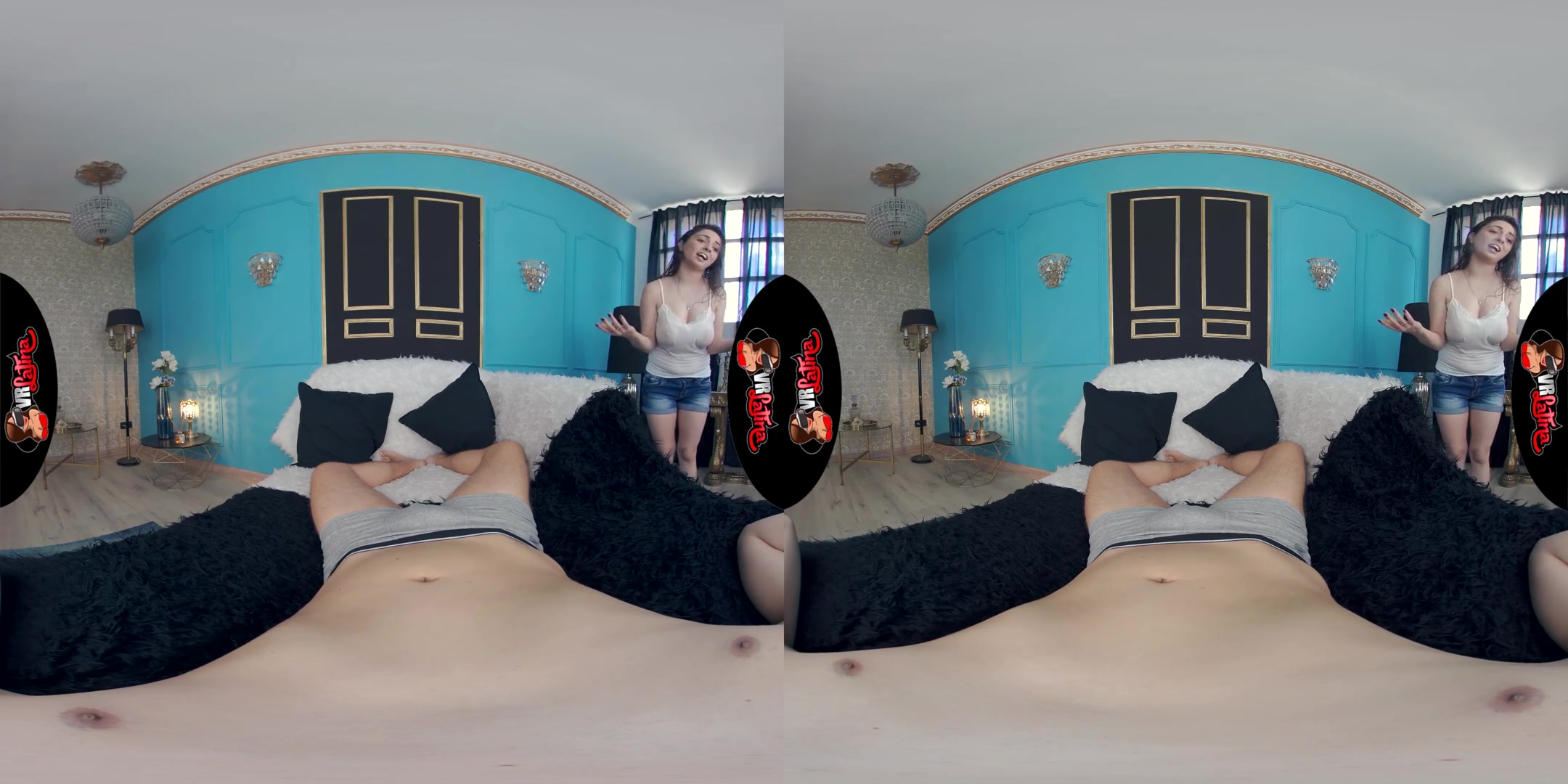 Wet T-Shirt Cumtest - Big Tits Latina Fuck you in Virtual Reality