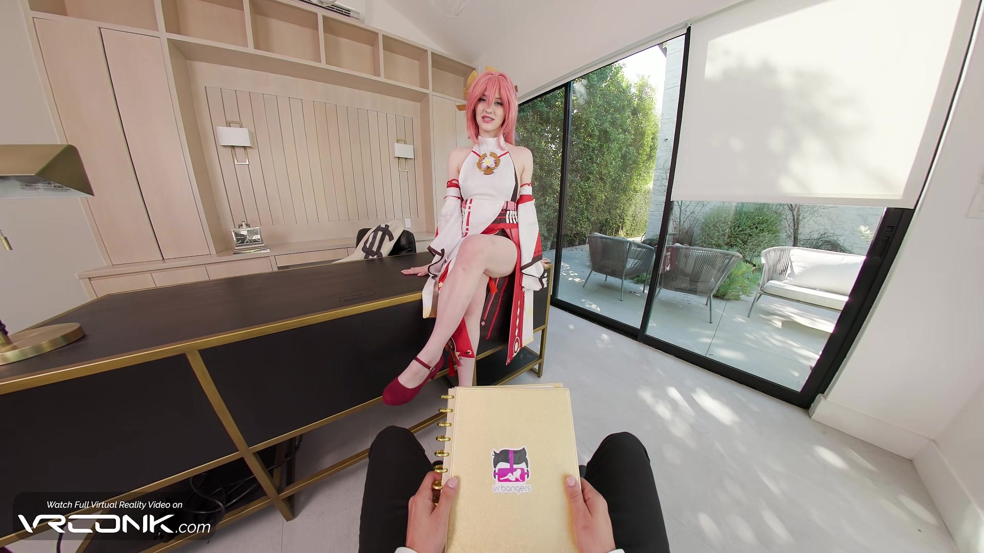 VR Conk Genshin Impact Yae Miko A sexy teen 18+ Cosplay Parody PT2 With Melody Marks In HD Porn