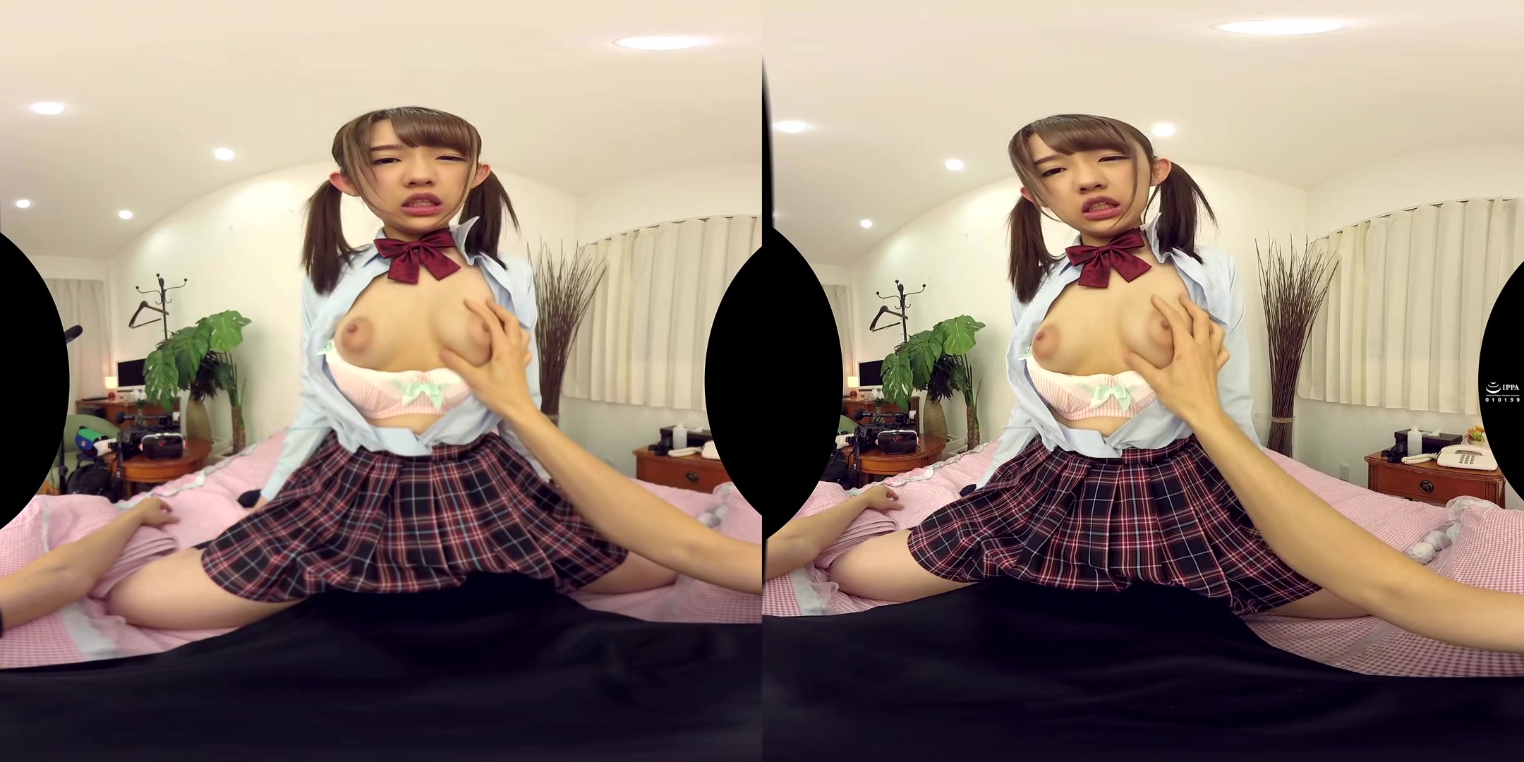 I Filmed A Delivery Health Girl In Vr Part 1 - Asian Schoolgirl Riding Blowjob