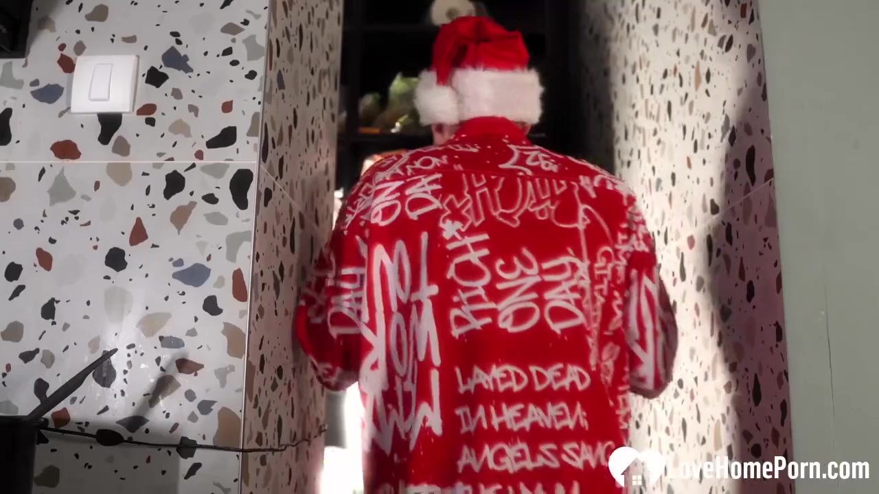 Our Naughty Christmas Kitchen Fuck Gets Exposed And Rough