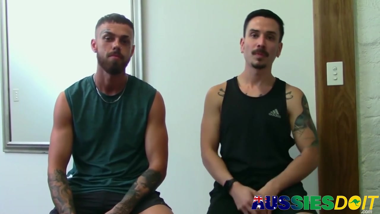 Inked Aussie Wrecks Bottom Asshole