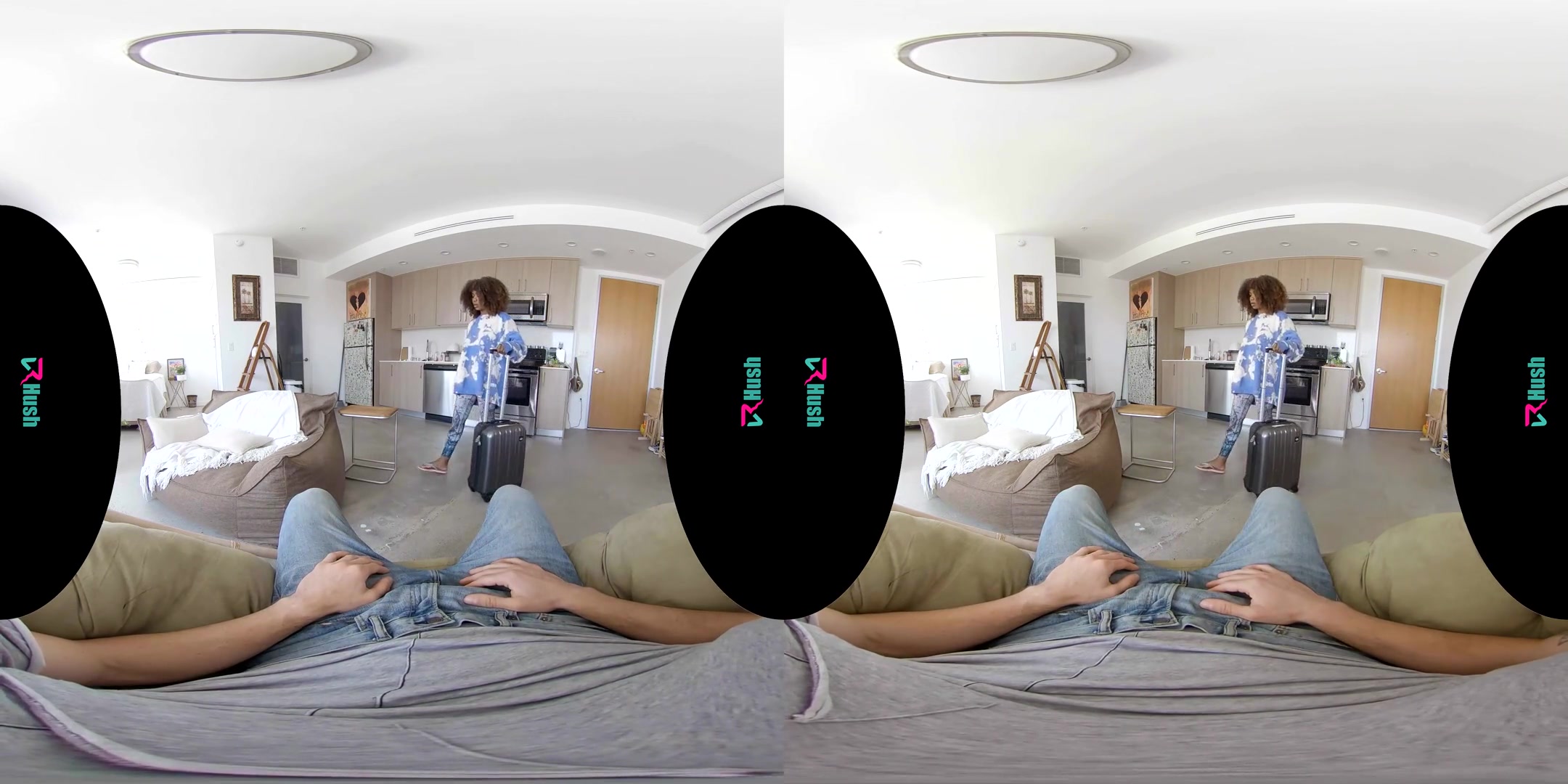 I'm Just Here To Grab My Stuff - Interracial Hardcore POV Sex with a Stunning Black Babe