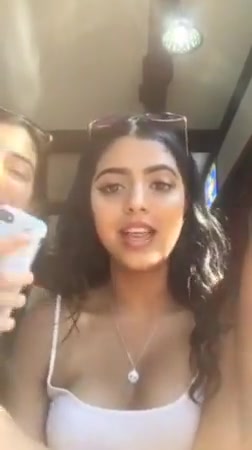 Indian girl talking on livestream
