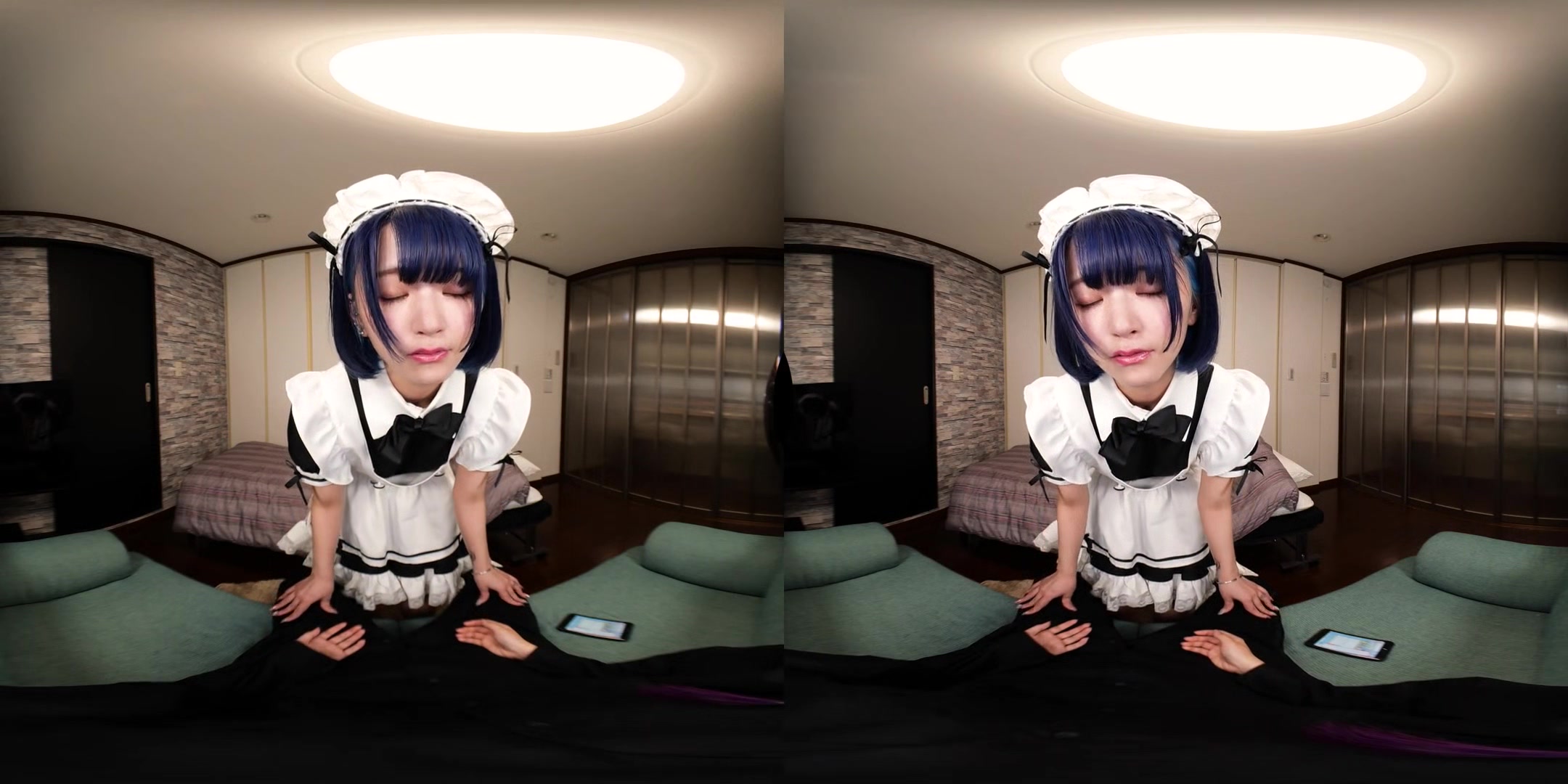 Appearing in Front of You in the Game - Japanese Teen Maid Slutty Sexy