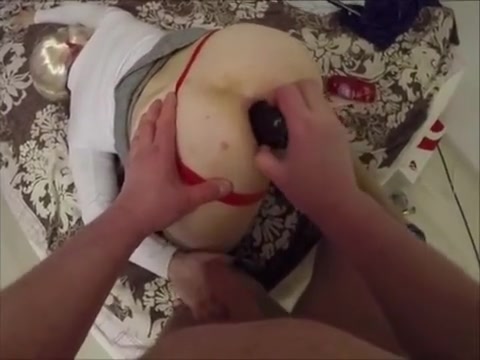 Step daddy opens sissy 's cunt then fucks
