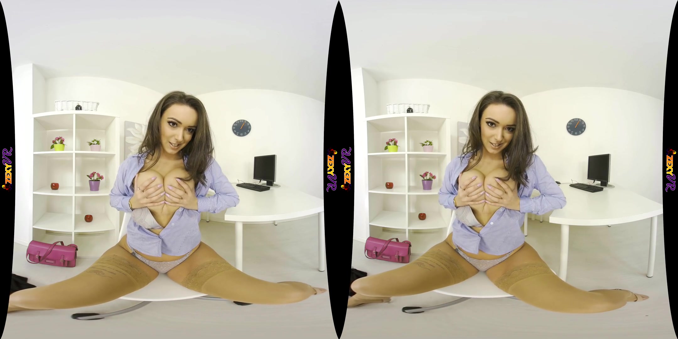 Leggy Brunette - SexLikeReal