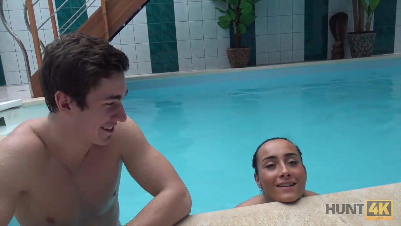 HUNT4K. Chick with perfect ass does her best to make rich man happy